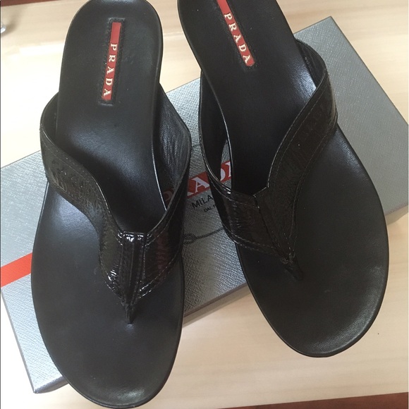 Prada Black Sandals - Picture 1 of 3